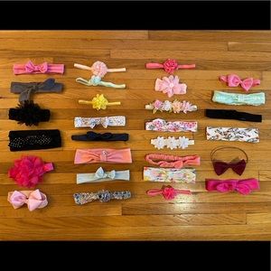28 Baby girl headband bows